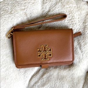 Leather Tory Burch Wallet / Wristlet - Excellent Condition